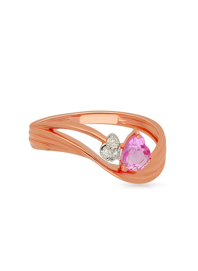 Malabar Gold and Diamonds 18 Karat 750 Purity Mine Diamond Ring MPRGHTH013RN1 - Image 2